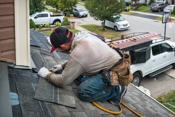 Professional Roof Installation technician working in Auburn, IN